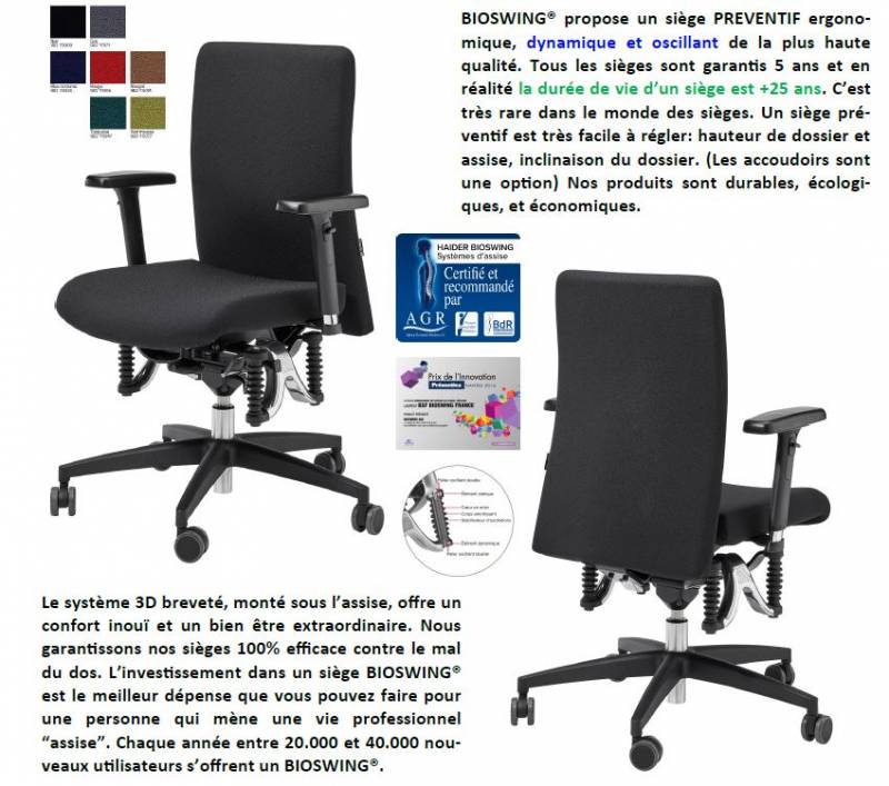 fauteuil préventif; mobilier de bureau sur Eysines Bordeaux