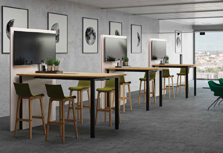 ensemble de table visio bordeaux